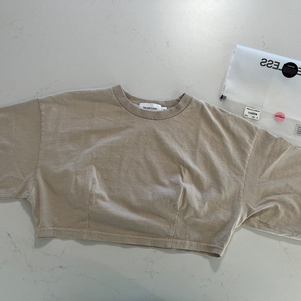 Talentless Crop Darted Tee